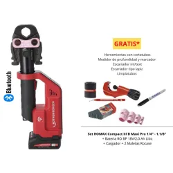 Set máquina de prensar tubos multicapa ROMAX Compact III AMPShare B Maxi Pro 1/4"-1.1/8"