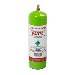 Botella de gas refrigerante R407C 2 litro