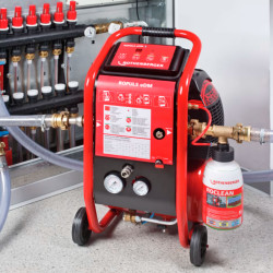 Compresor de limpieza por barrido ROPULS eDM + inyector + reductor 2bar+ 6 botes desinfección sistemas agua potable