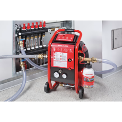 Compresor de limpieza por barrido ROPULS eDM + inyector + reductor 2bar+ 6 botes limpieza de suelos radiantes