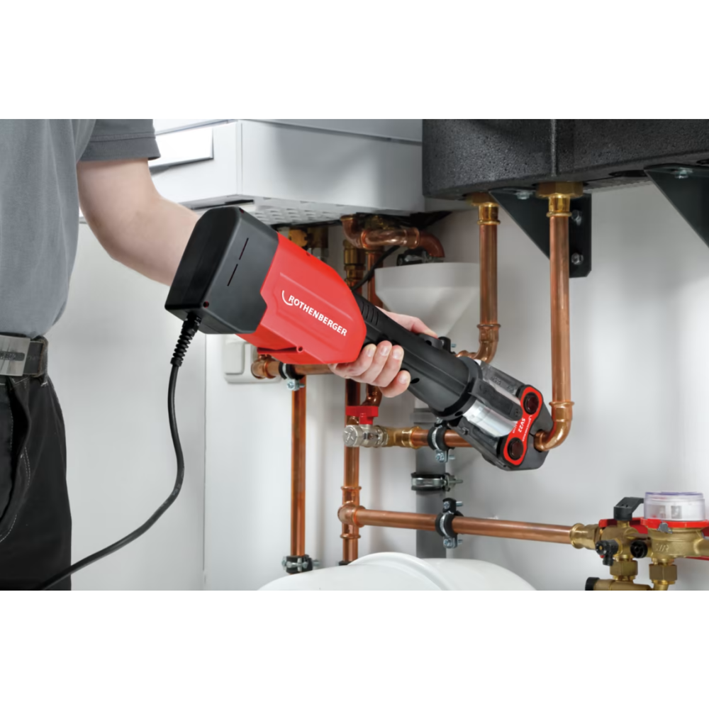 Prensadora de tubos multicapa ROMAX 3000 AC + Mordazas