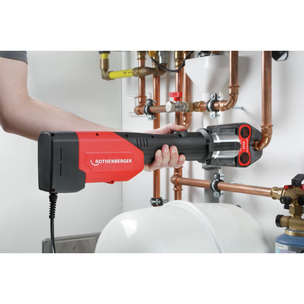 Prensadora de tubos multicapa ROMAX 3000 AC + Mordazas