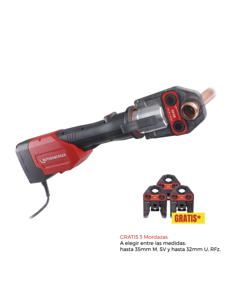 Prensadora de tubos multicapa ROMAX 3000 AC + Mordazas