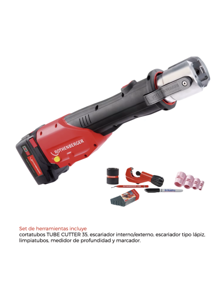 Set Prensadora de tubos multicapa ROMAX 4000 B Maxi Pro 1/4"-1.1/8" 1x4Ah, EU