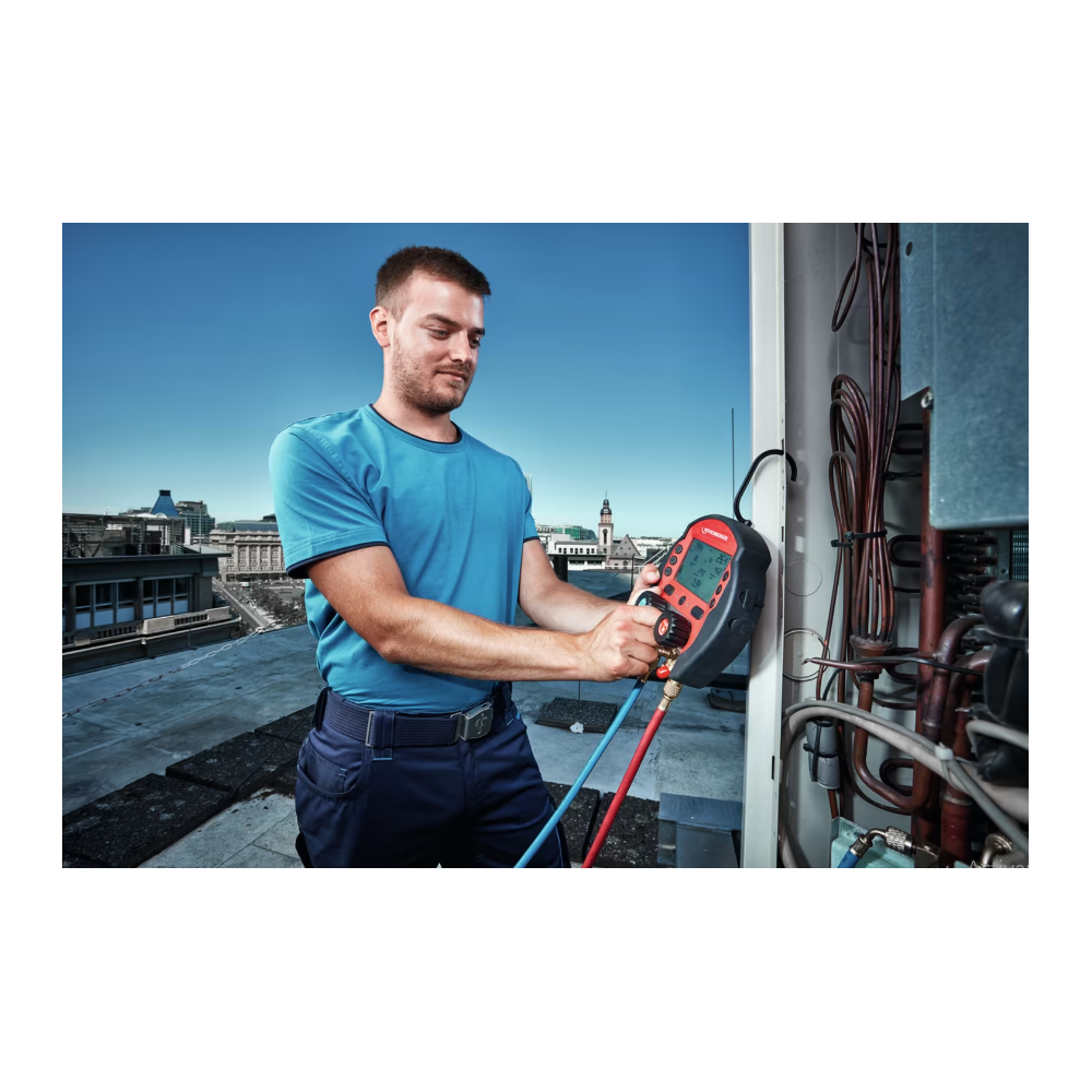 Manómetro digital aire acondicionado ROCOOL 600 + Termómetro pinza + Manómetro Digital + con 2 sensores de T y módulo red box