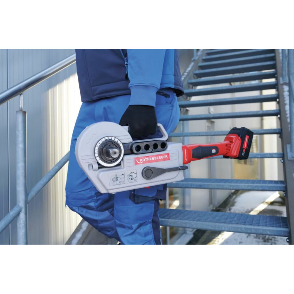 Curvadora a batería ROBEND 4000 E, 4Ah, Set 1/2-5/8-3/4-7/8-11/8