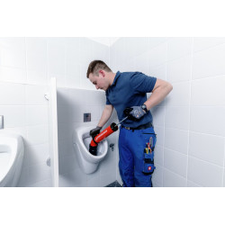 Desatascadora ROPUMP SUPER PLUS con 3 adaptadores y bolsa