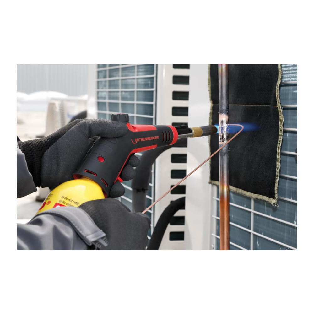 Set soplete SUPER FIRE 4 US 1" + 4 boquillas + deflector + 2 botellas GAS MAPP