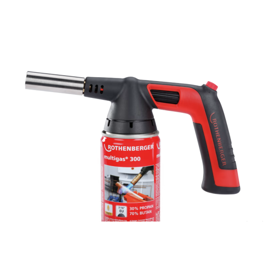 Set soplete ROFIRE PIEZO 7/16"EU + 3 botellas Multigas 300 2