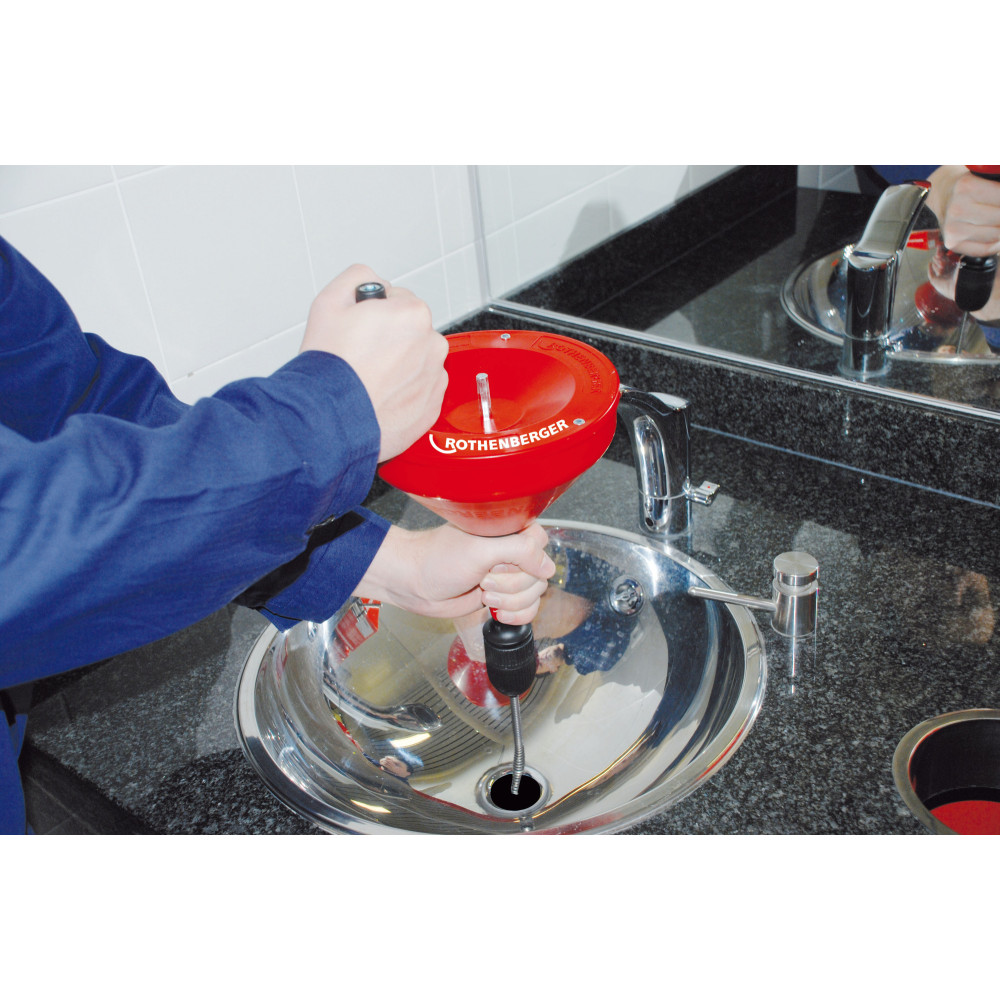 Desatascadora de espirales ROSPI H+E PLUS Ø 10 mm - 10 m