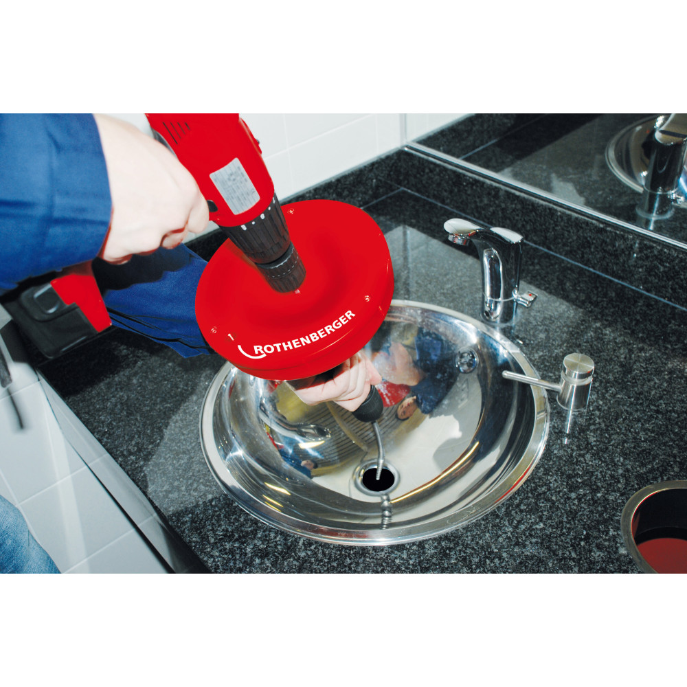 Desatascadora de espirales ROSPI H+E PLUS Ø 10 mm - 10 m