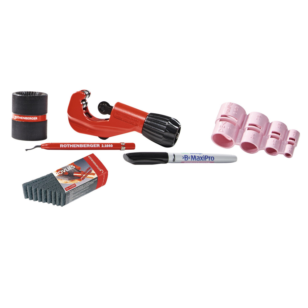 Set Prensadora de tubos multicapa ROMAX 4000 AMPShare B Maxi Pro + 8 mordazas 1/4" hasta 1.1/8"