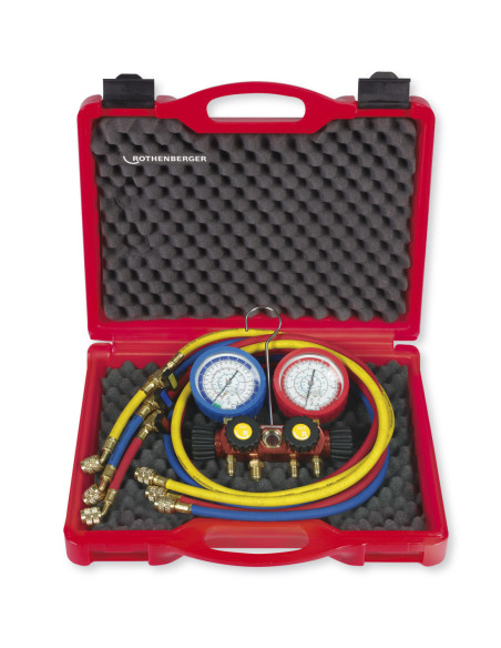 Set de manómetros de 2 vías, mangueras "Estándar"