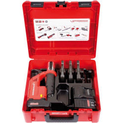 Set máquina de prensar tubos ROMAX Compact TT + mordazas + bateria + maletin