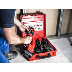 Set máquina de prensar tubos ROMAX Compact TT + mordazas + bateria + maletin