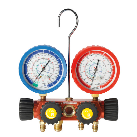Set de manómetros de 2 vías, mangueras "Estándar" R410A