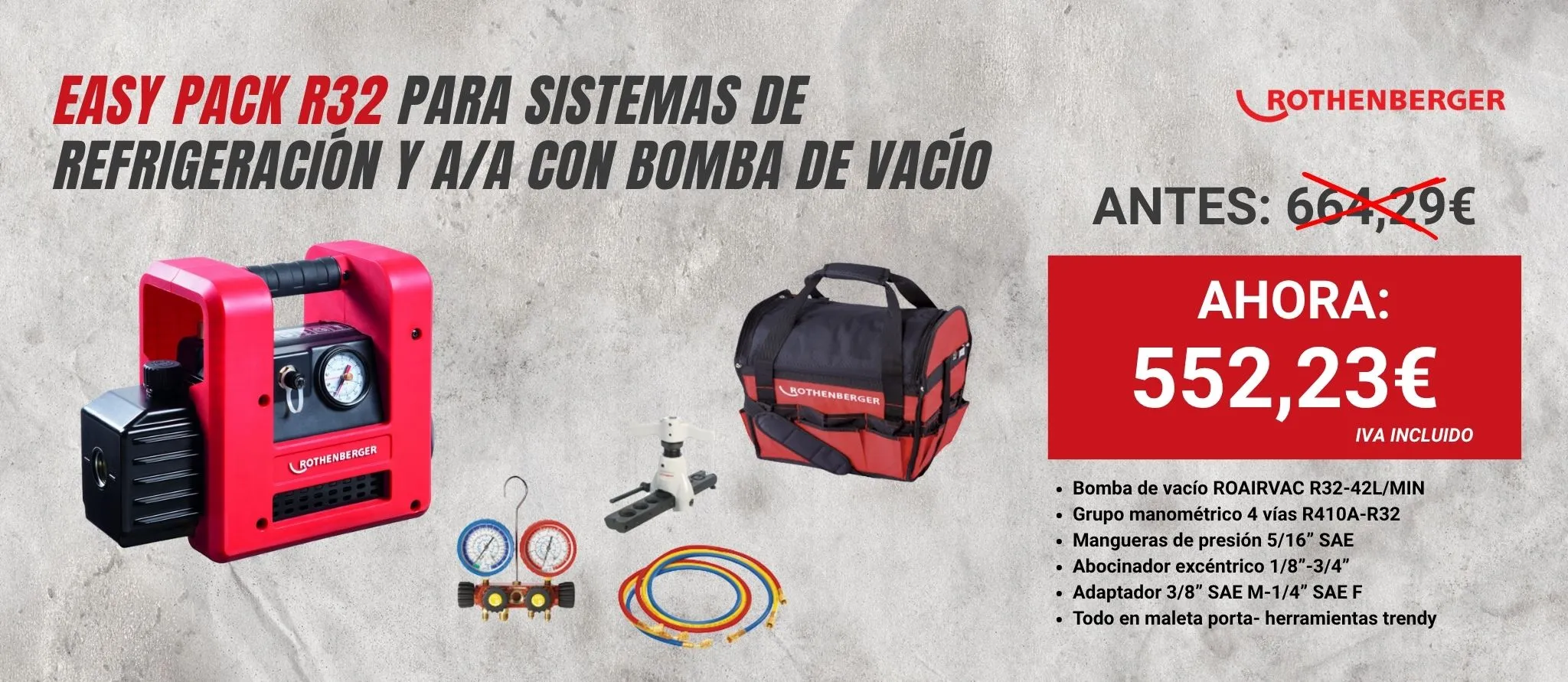 Pack sistemas de refrigeración Rothenberger