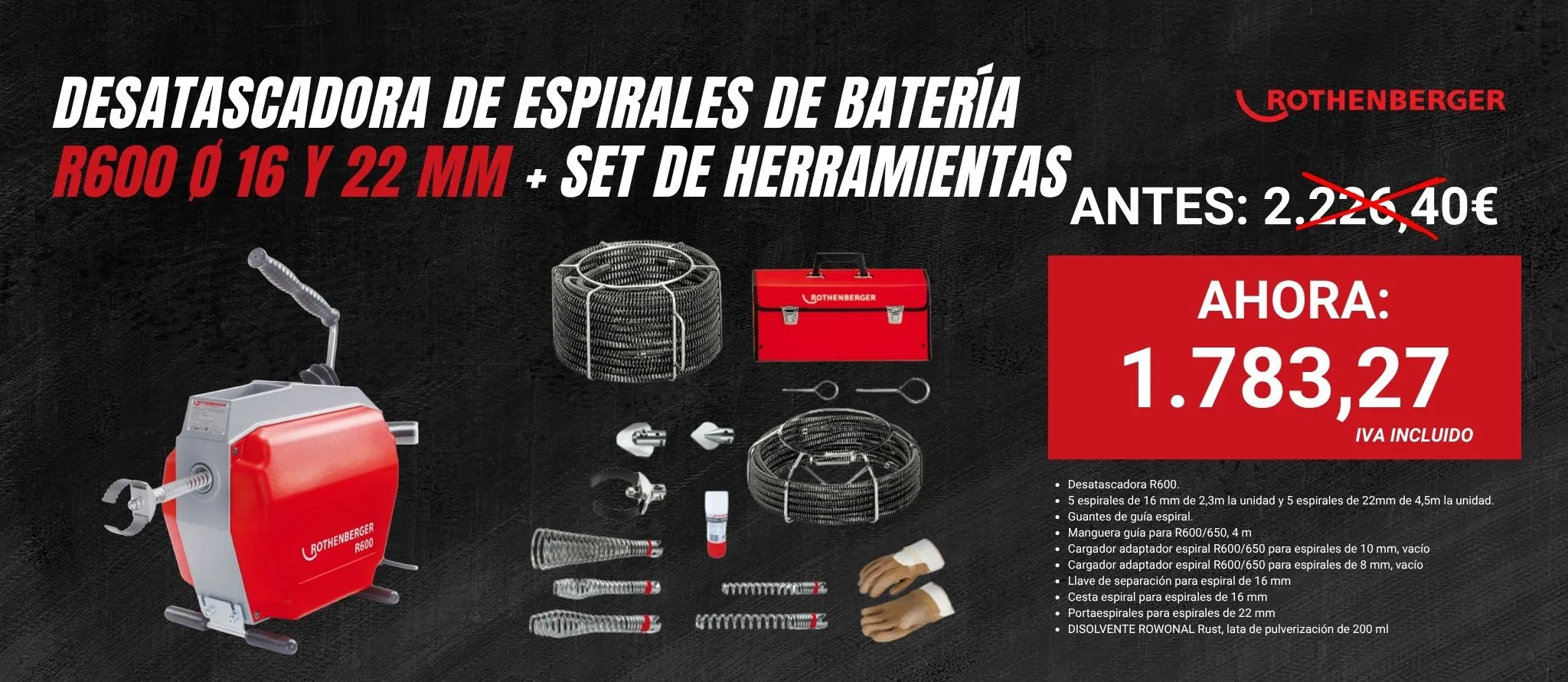 Desatasco de tuberias R600