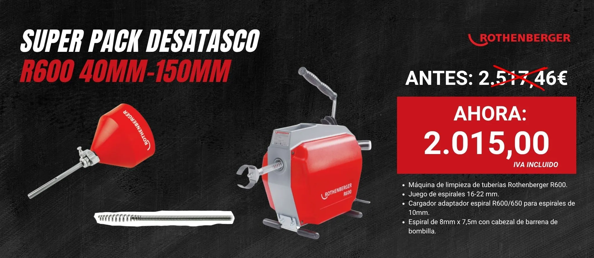 Pack desatasco Rothenberger